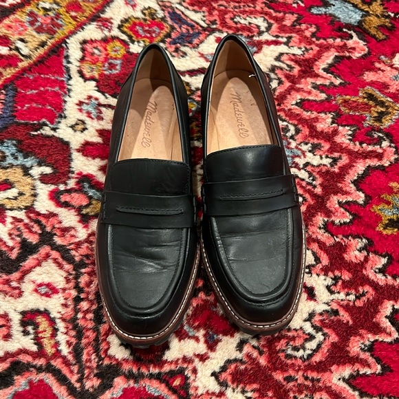 Madewell Corinne Lugsole Loafer size 7.5 black - Picture 2 of 5